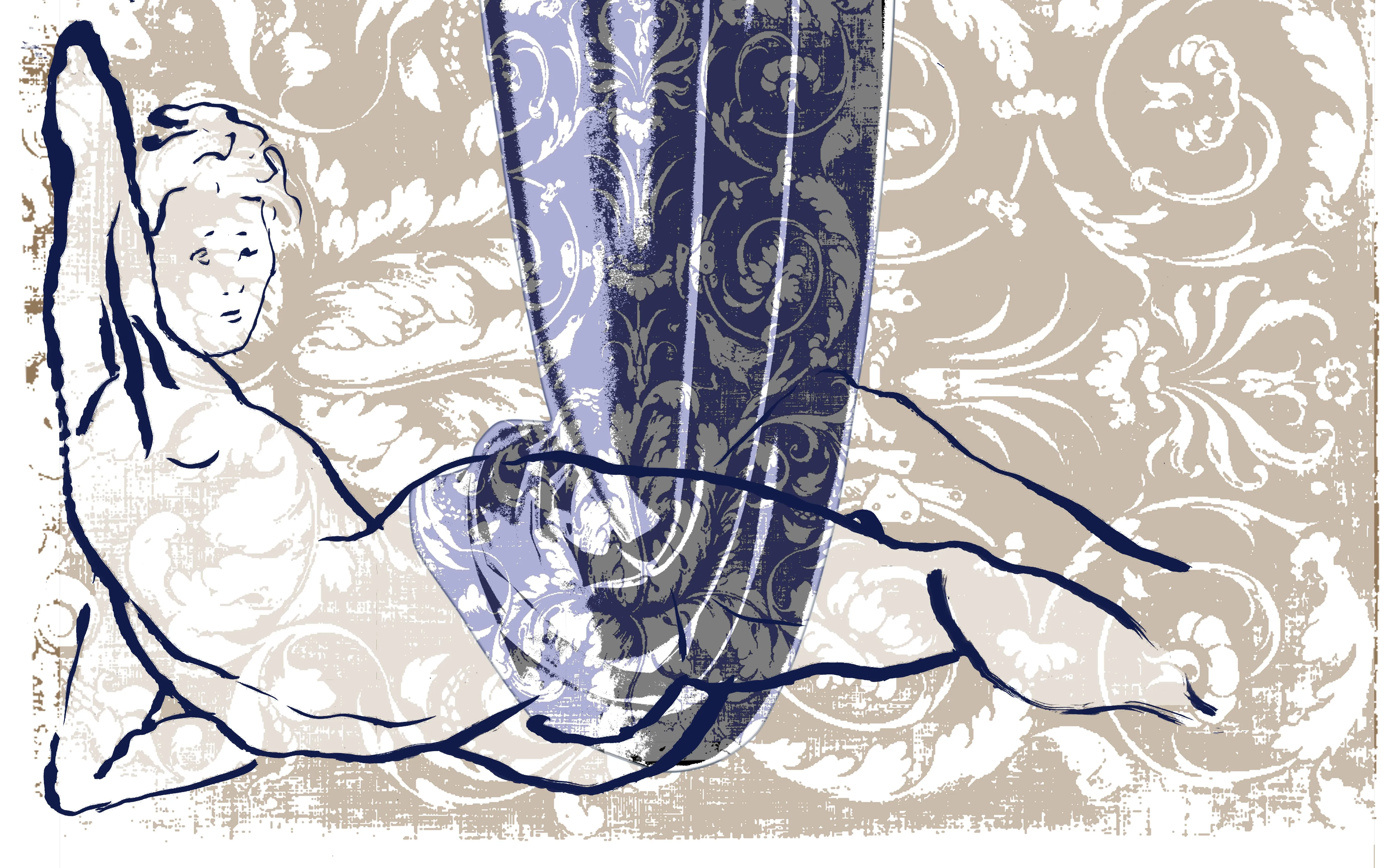 Ornament + Figure, 2007 — Silk Screen