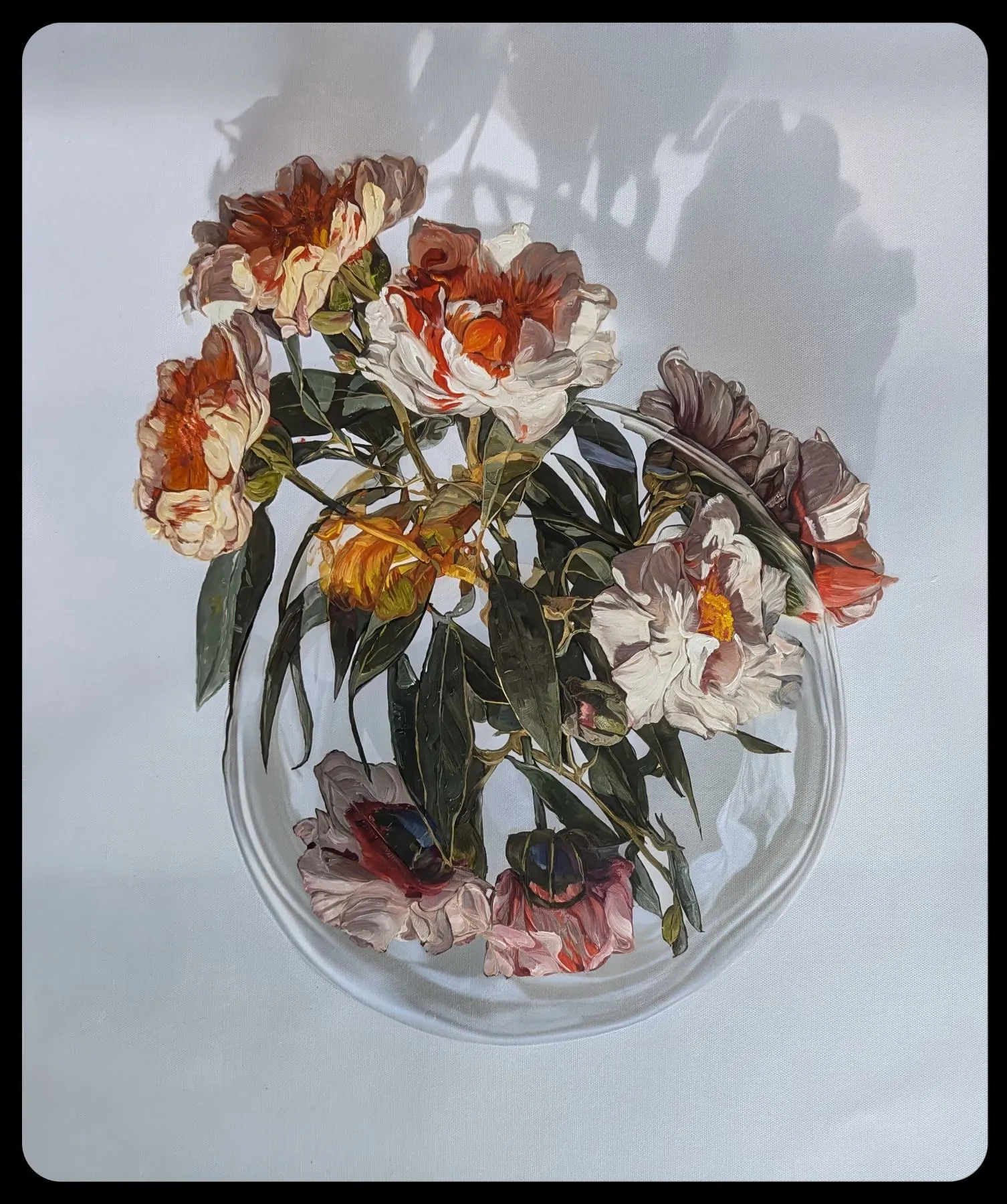 Orbis Flower 3, 2024 — oil on canvas mounted to board