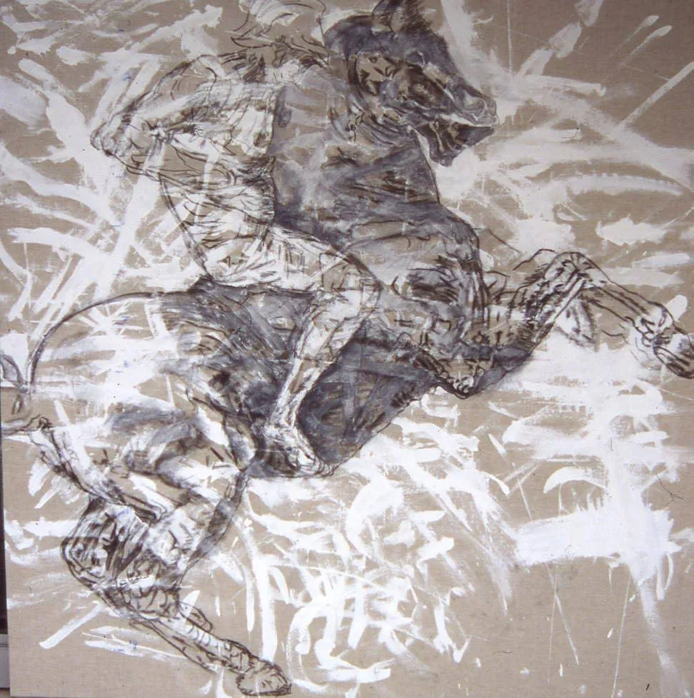 Painting from the Ornament + Body series, 2006