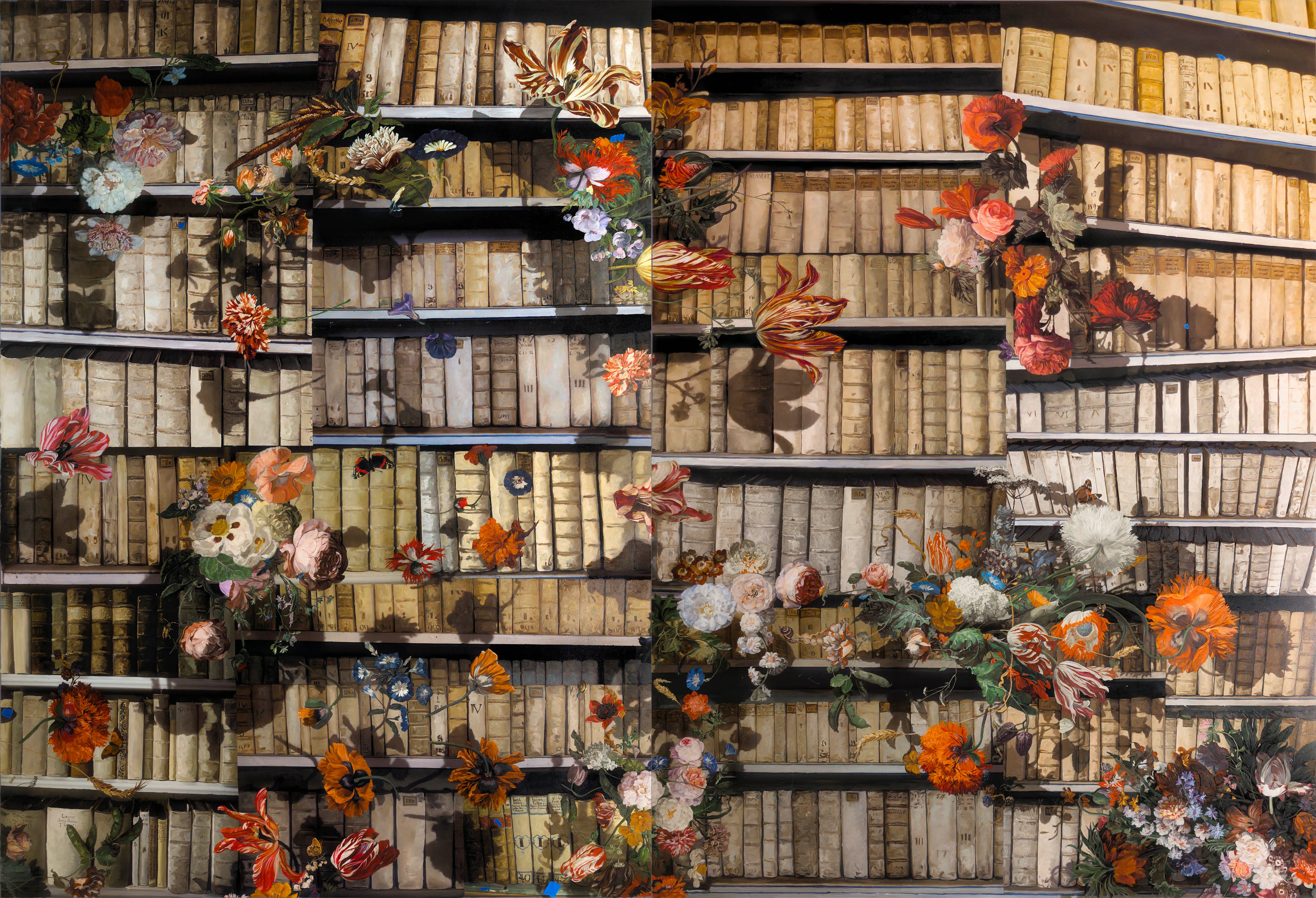 Ex Libris Diptych, 2026 — Oil on canvas