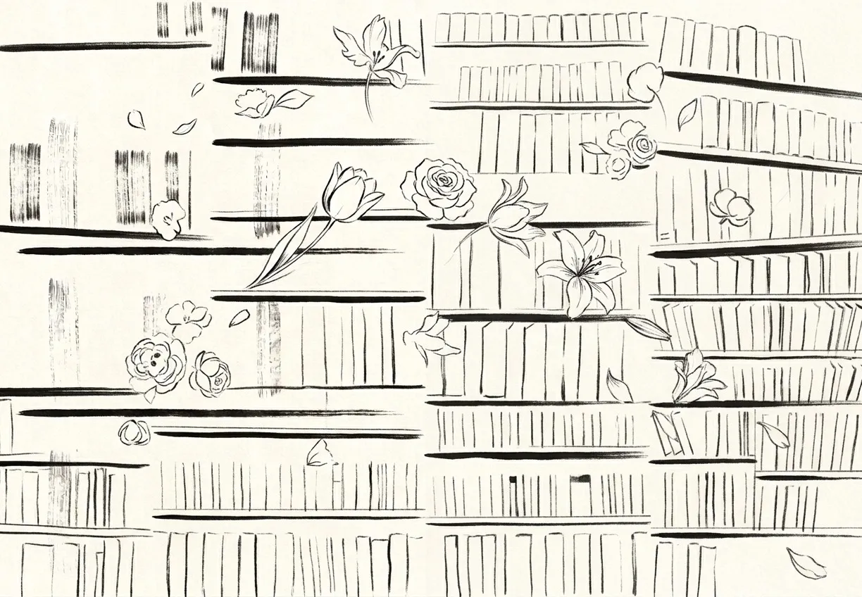 Second ink pass for Ex Libris diptych