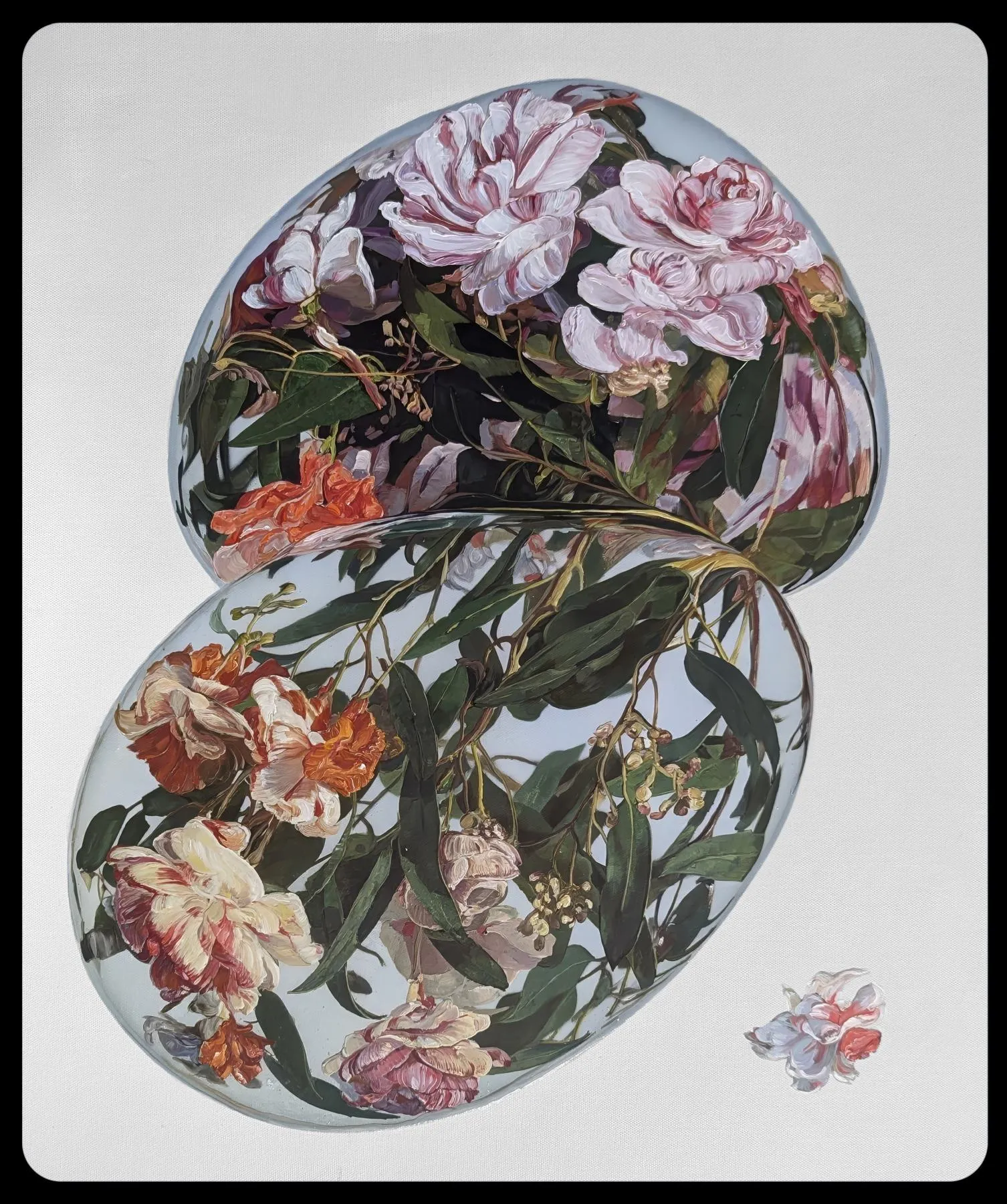 Orbis Flower 4, 2024 — oil on canvas mounted to board