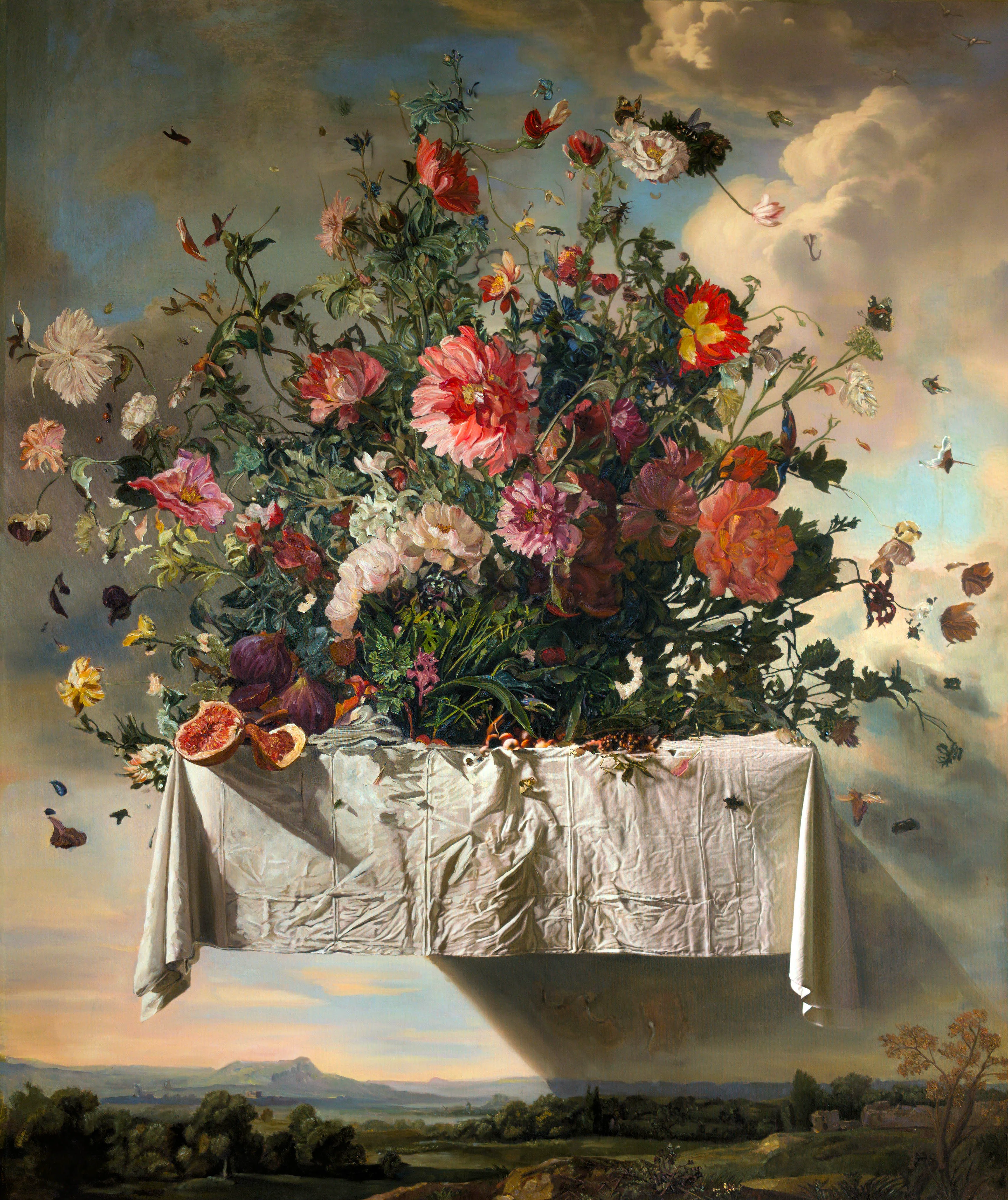 Floating Flowers #11, 2026 — Oil on canvas