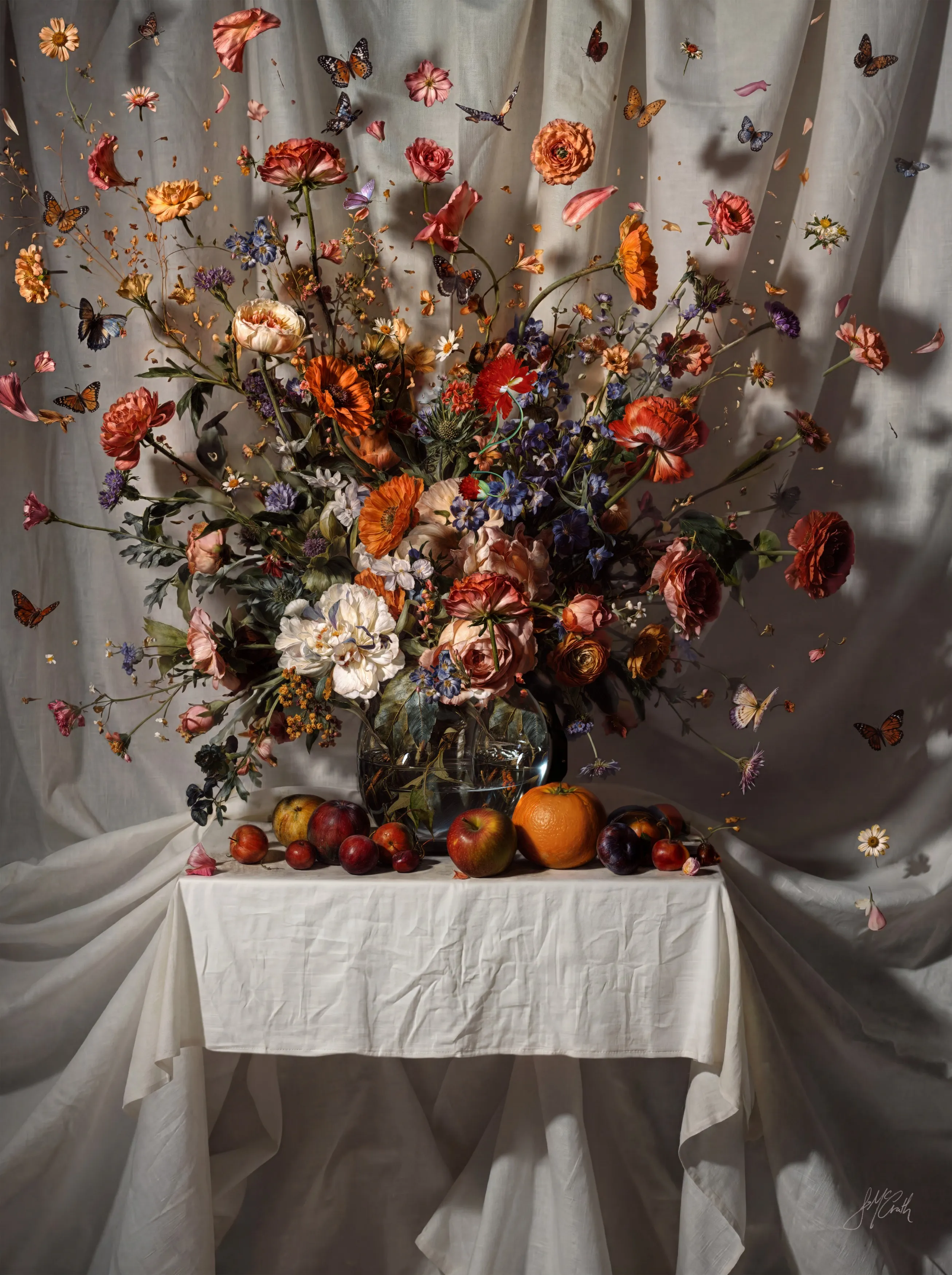 Flowers and Drapes, 2026 — Archival pigment print