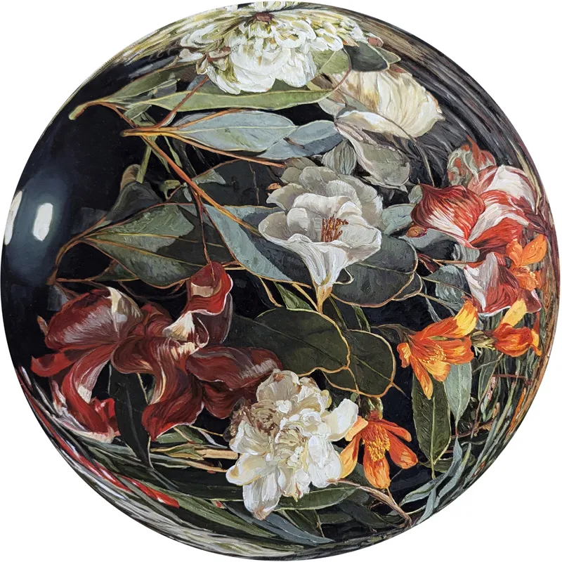 Sphaeraflora 11, 2024 — oil on canvas mounted to board